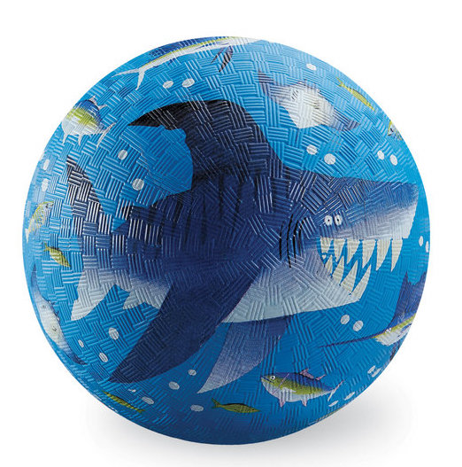 Crocodile Creek Spielzeug Ball 18 cm - Naturkautschuk - Shark Reef - Hai