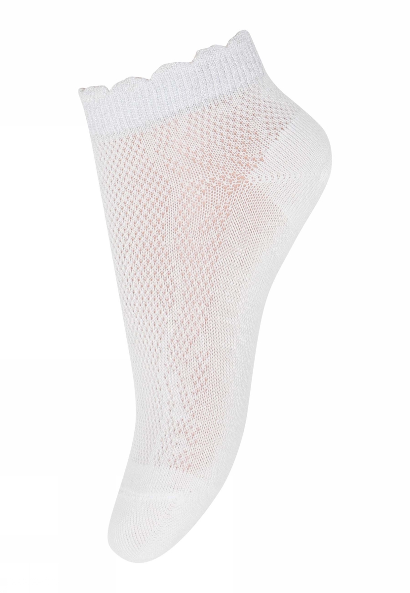 10_77294_0_432 MP Denmark Gaby Bambus Sneaker Socken in Glitzer Weiß