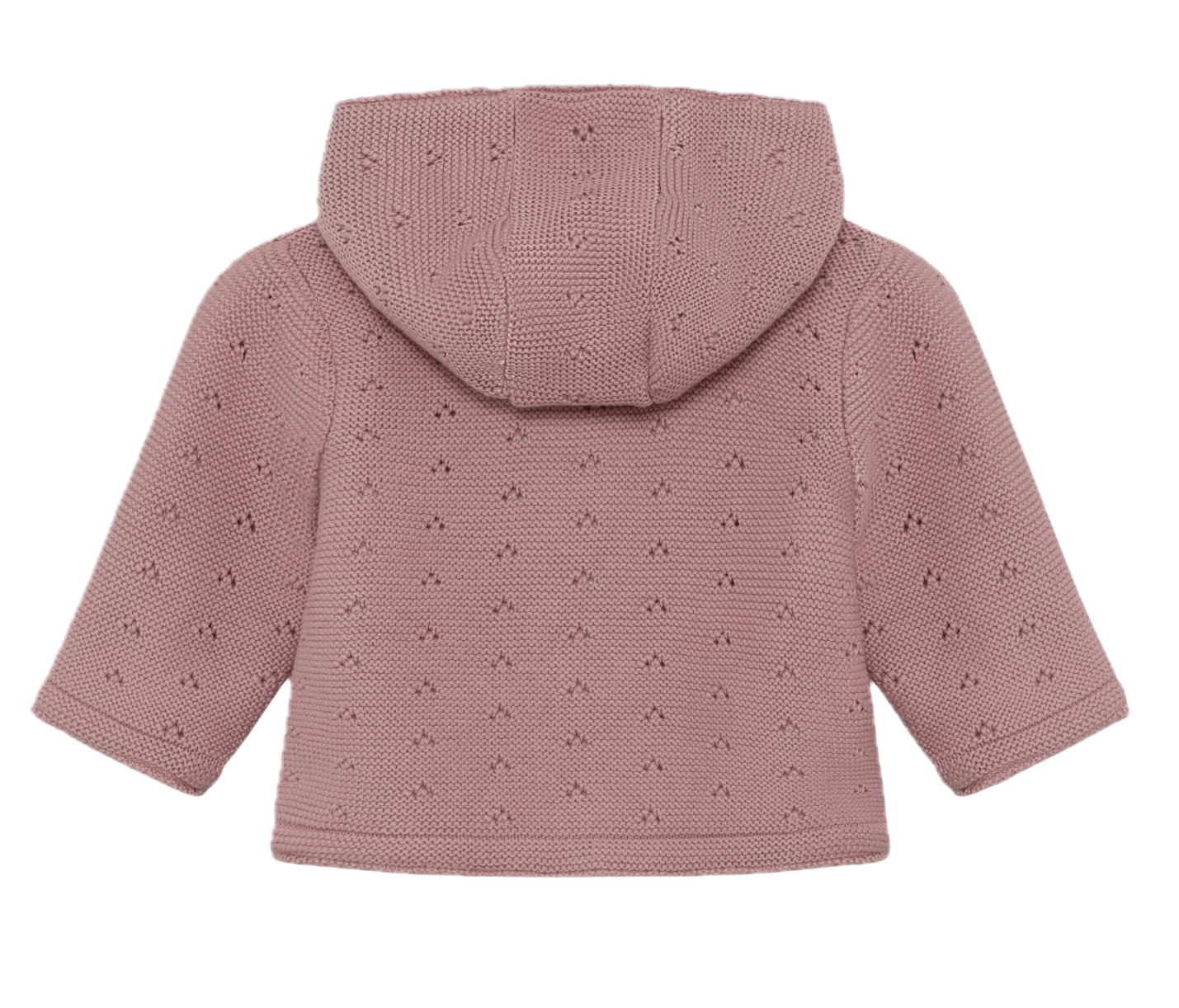Minymo Baby Strickjacke mit Teddyfutter - Altrosa Minymo Baby Strickjacke mit Teddyfutter - Altrosa