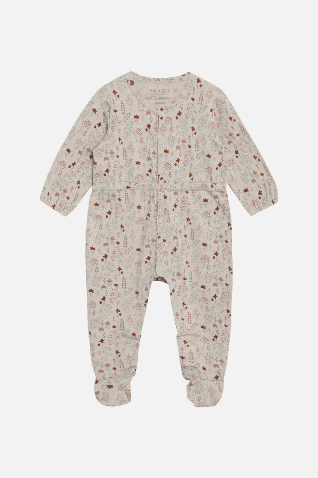 Hust & Claire Mist Baby Strampler Blumen