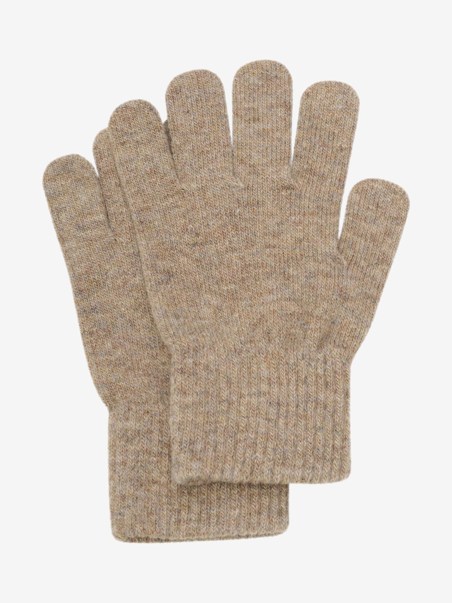 CeLaVi Woll-Fingerhandschuh 2er Pack in Overland Trek - Braun und Oliv