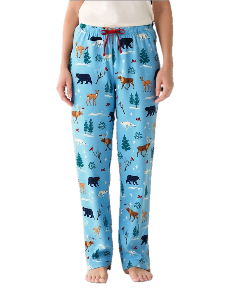 Little Blue House Damen Pyjamahose Winter Wonderland – Baumwoll Schlafhose mit Schneemotiv Little Blue House Damen Pyjamahose Winter Wonderland – Baumwoll Schlafhose mit Schneemotiv