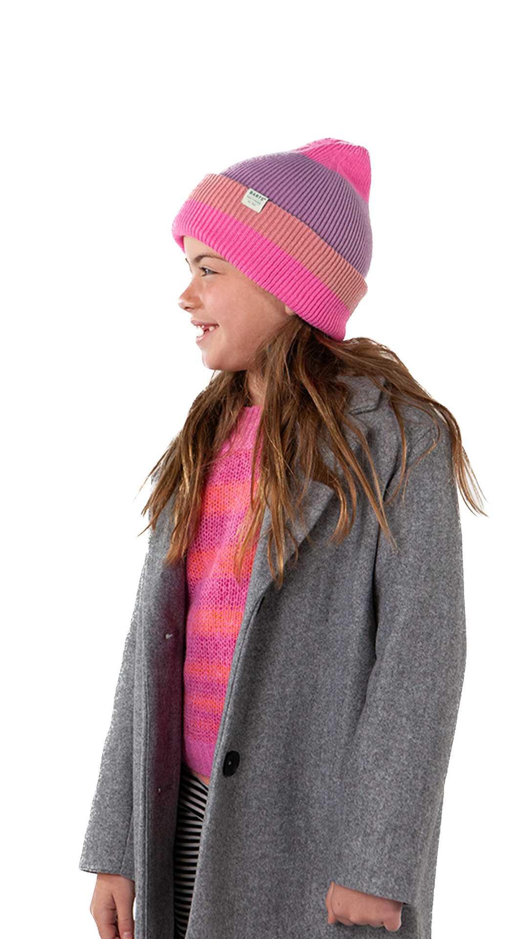 Barts Sirque Beanie mit Umschlag mit Farbverlauf - Hot Pink/Pink,Lila