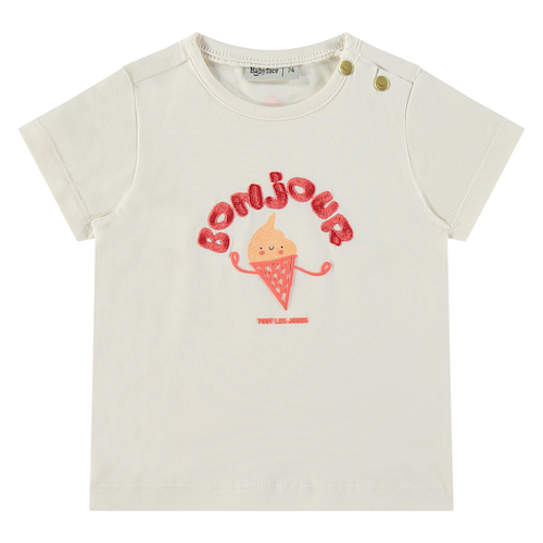 Babyface Baby Mädchen Kurzarm in Creme - Bonjour Eistüte