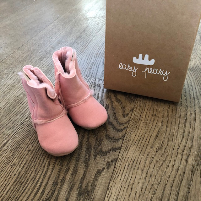 Easy Peasy Cosybotte Baby Leder Stiefelchen in Rosa - SALE
