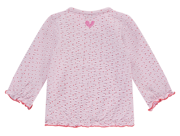 Babyface Langarm Shirt mit Struktur in Powder Rosa Gepunktet Babyface Langarm Shirt mit Struktur in Powder Rosa Gepunktet