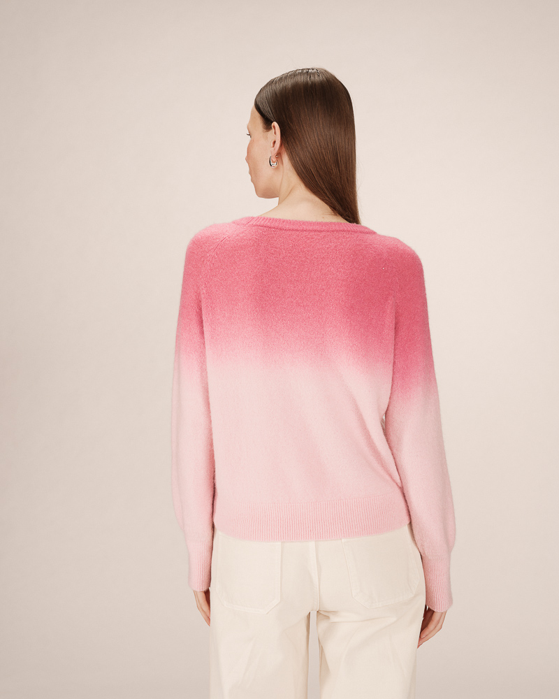 Grace & Mila Sacramento Strickpulli Gradient Farbverlauf in Pink - SALE Grace & Mila Sacramento Strickpulli Gradient Farbverlauf in Pink - SALE