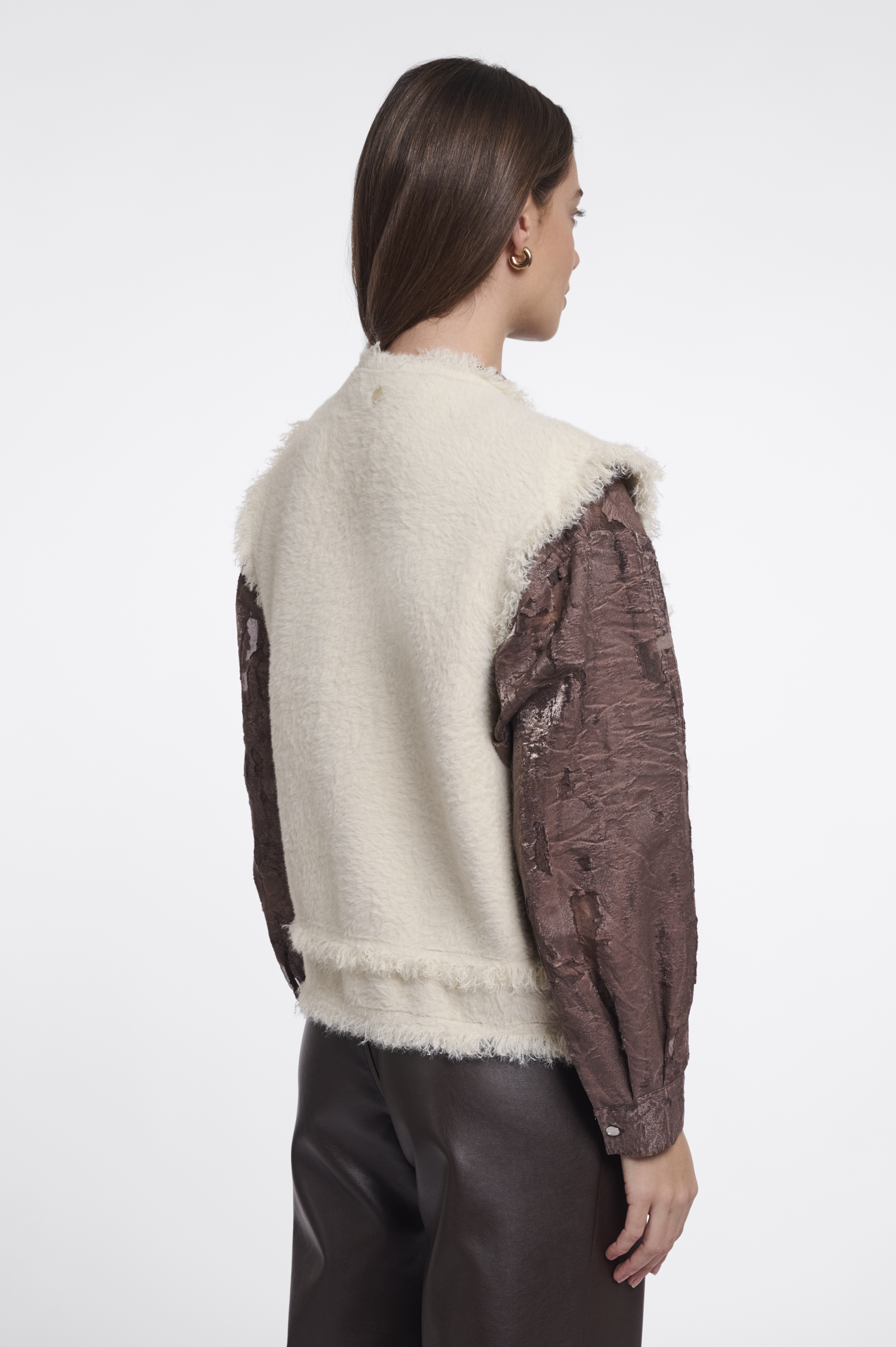 Rino & Pelle VITA Damen Weste mit Fransendetails - Snow White