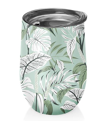 chic mic bioloco Office Edelstahl Becher - Mint Leaves - SALE