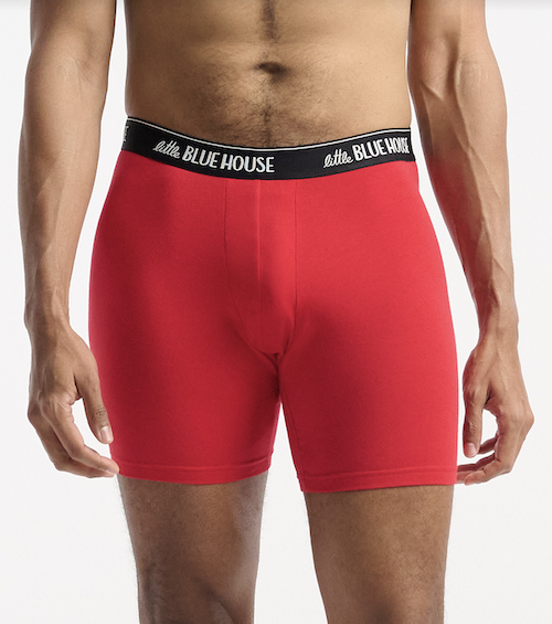 Little Blue House Boxer Short in Rot - Nice Package - Weihnachtsgeschenk