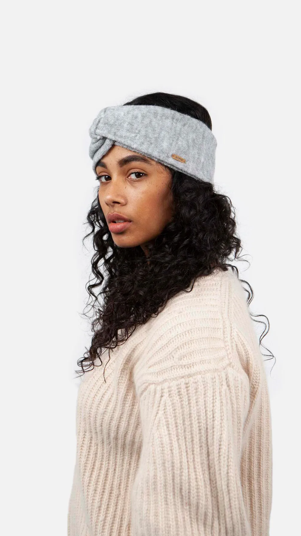 Barts Witzia Damen Stirnband in Heather Grey - Grau Melange