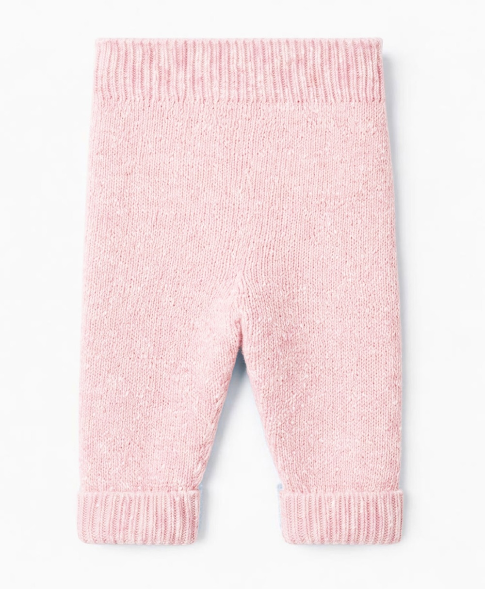 wedoble Merino Wolle Strickhose in Rosa 