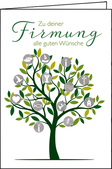1-8248 Edition Gollong Grußkarte Zu Deiner Firmung alle guten Wünsche