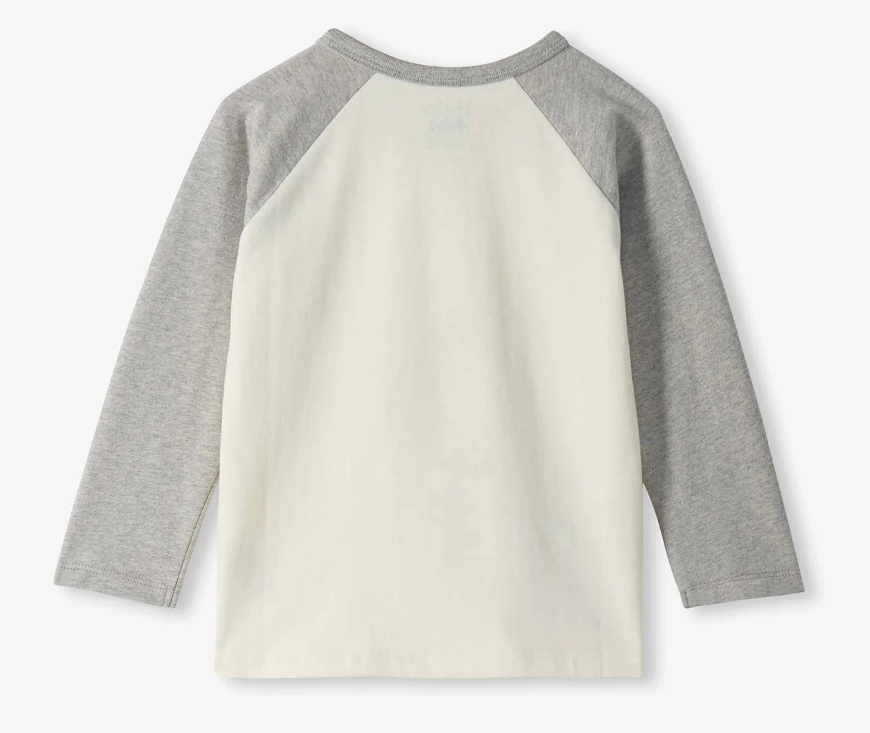 Hatley Baby Langarm Raglan T-Shirt in Grau - Bagger
