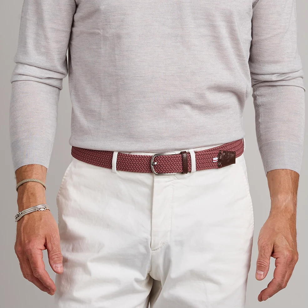 Oxford2_2048x2048 La Boucle OXFORD Herren Stretch Gürtel Mono Braun