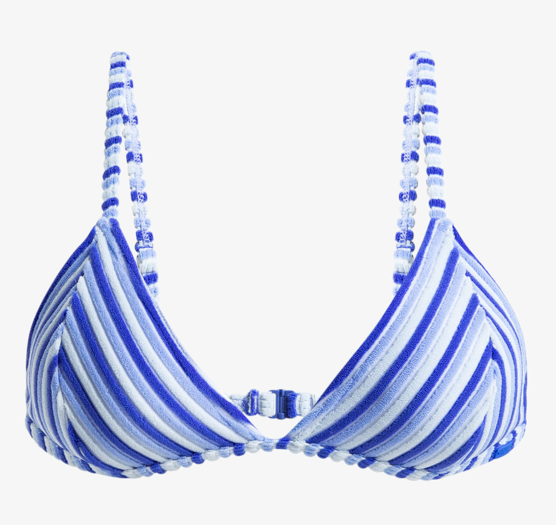 Roxy Party Wave 2 - Triangel-Bikinioberteil für Damen - Chevron Blau