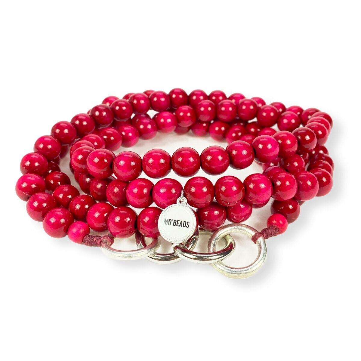 Mo Beads Holzperlen Handykette in Pink