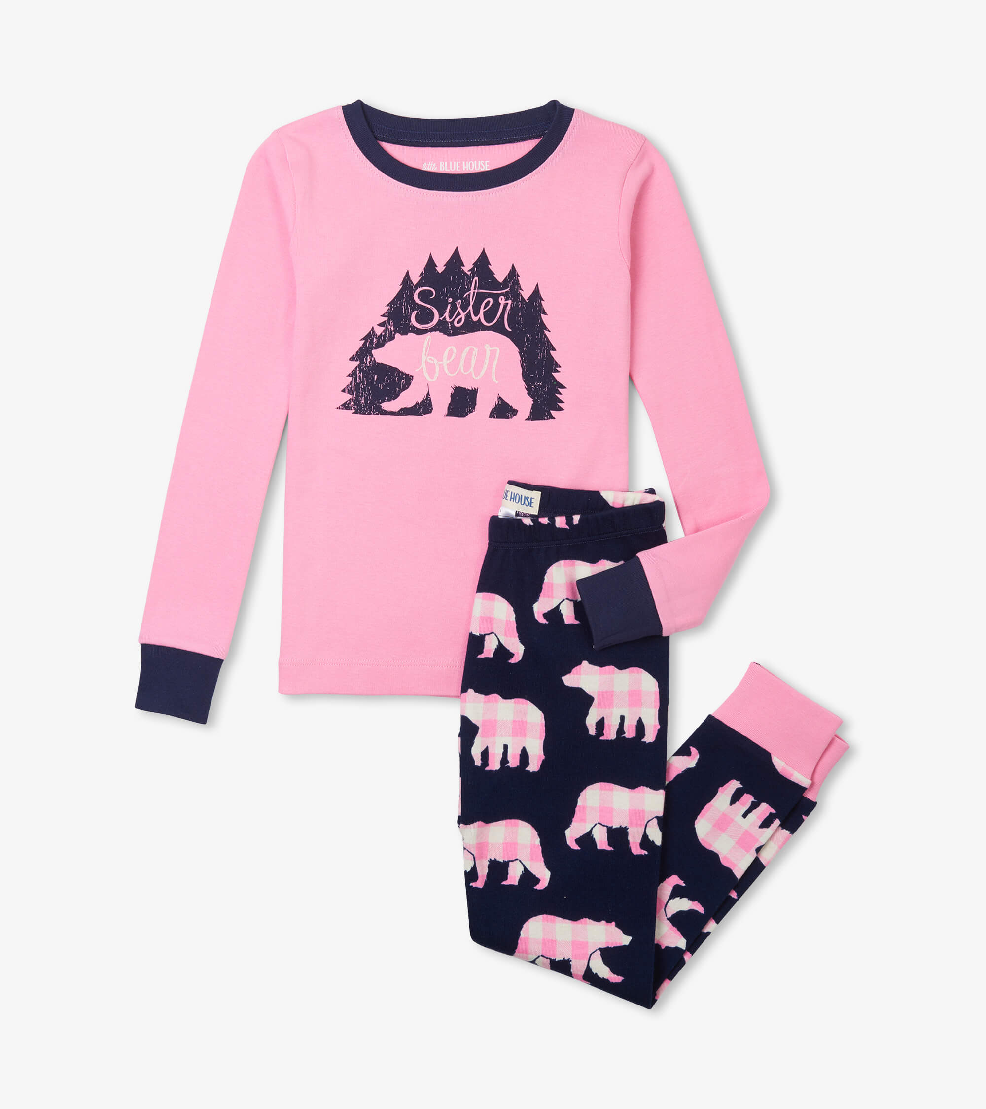 Little Blue House Langarm Pyjama - Sister Bear