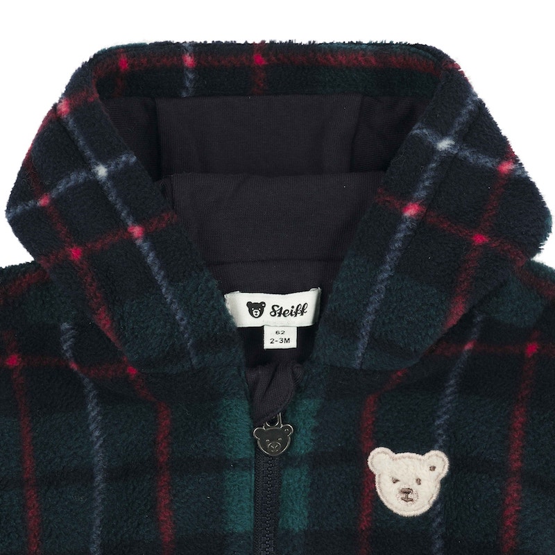 Steiff Fleecejacke Cooler Tartan Karo Navy Grün Rot Steiff Fleecejacke Cooler Tartan Karo Navy Grün Rot