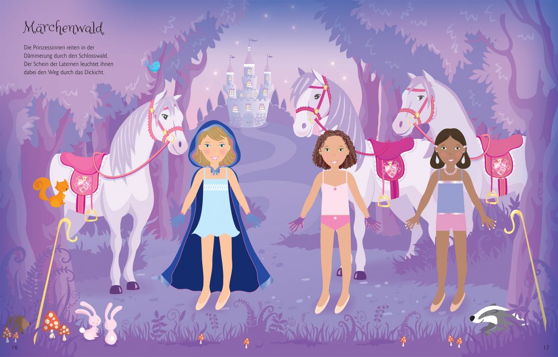 Usborne Mein Anziehpuppen Stickerbuch - Prinzessinnen