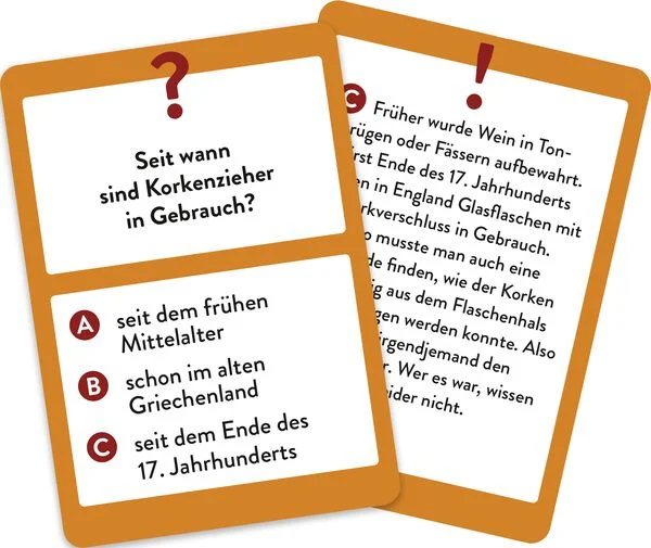 Wein Wissens-Quiz Karten - 50 Spannende und kuriose Fragen für Wein-Liebhaber Wein Wissens-Quiz Karten - 50 Spannende und kuriose Fragen für Wein-Liebhaber