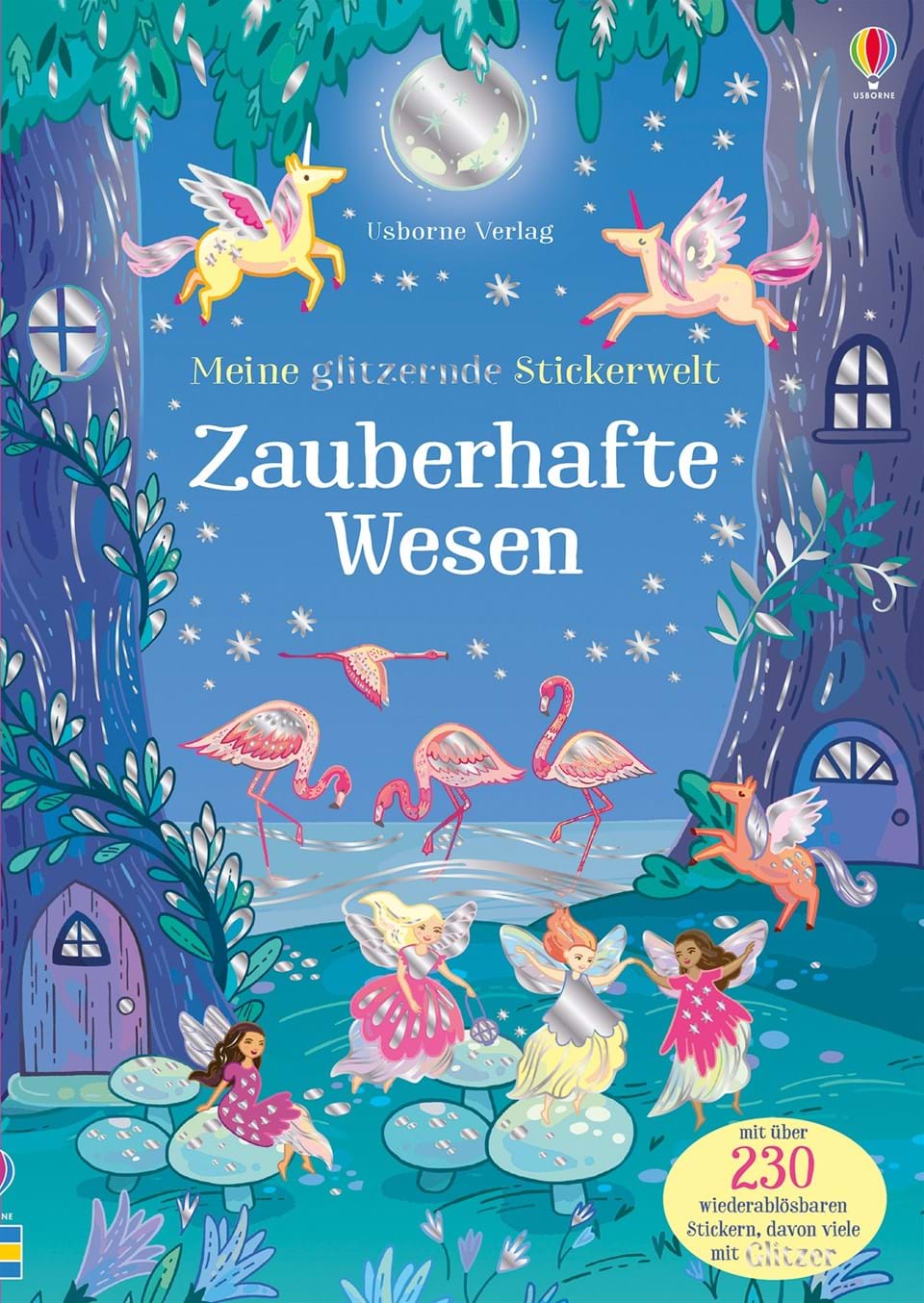 USBORNE-STICKERBUCH-GLITZER-ZAUBERHAFTE-WESEN Usborne Meine glitzernde Stickerwelt - Zauberhafte Wesen