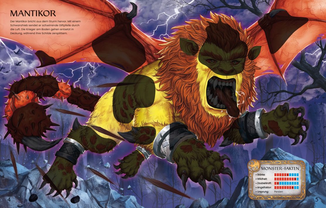 9781789417340_spread_image_1_ Usborne Der große Stickerspaß - Mythische Monster