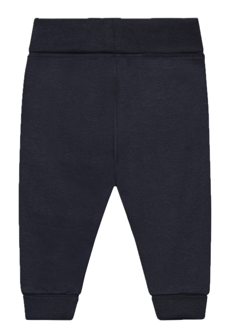 Minymo Baby Sweathose in Dark Sapphire Blau mit Babybund
