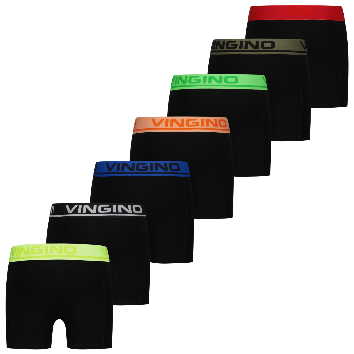 Vingino Unterhosen Boxershort 7er Pack - Multicolor Black
