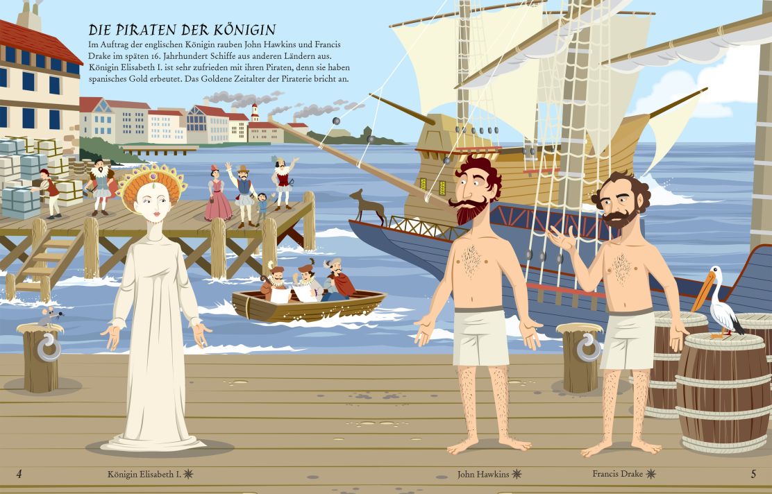 Usborne Mein Anzieh-Stickerbuch: Piraten