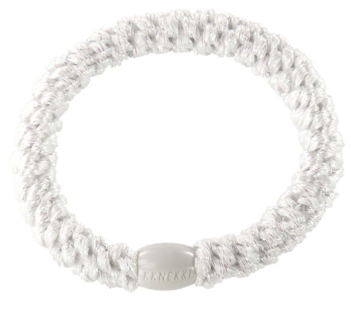 KKNEKKI Haargummi/Armband White glitter - Weiß Glitzer KKNEKKI Haargummi/Armband White glitter - Weiß Glitzer