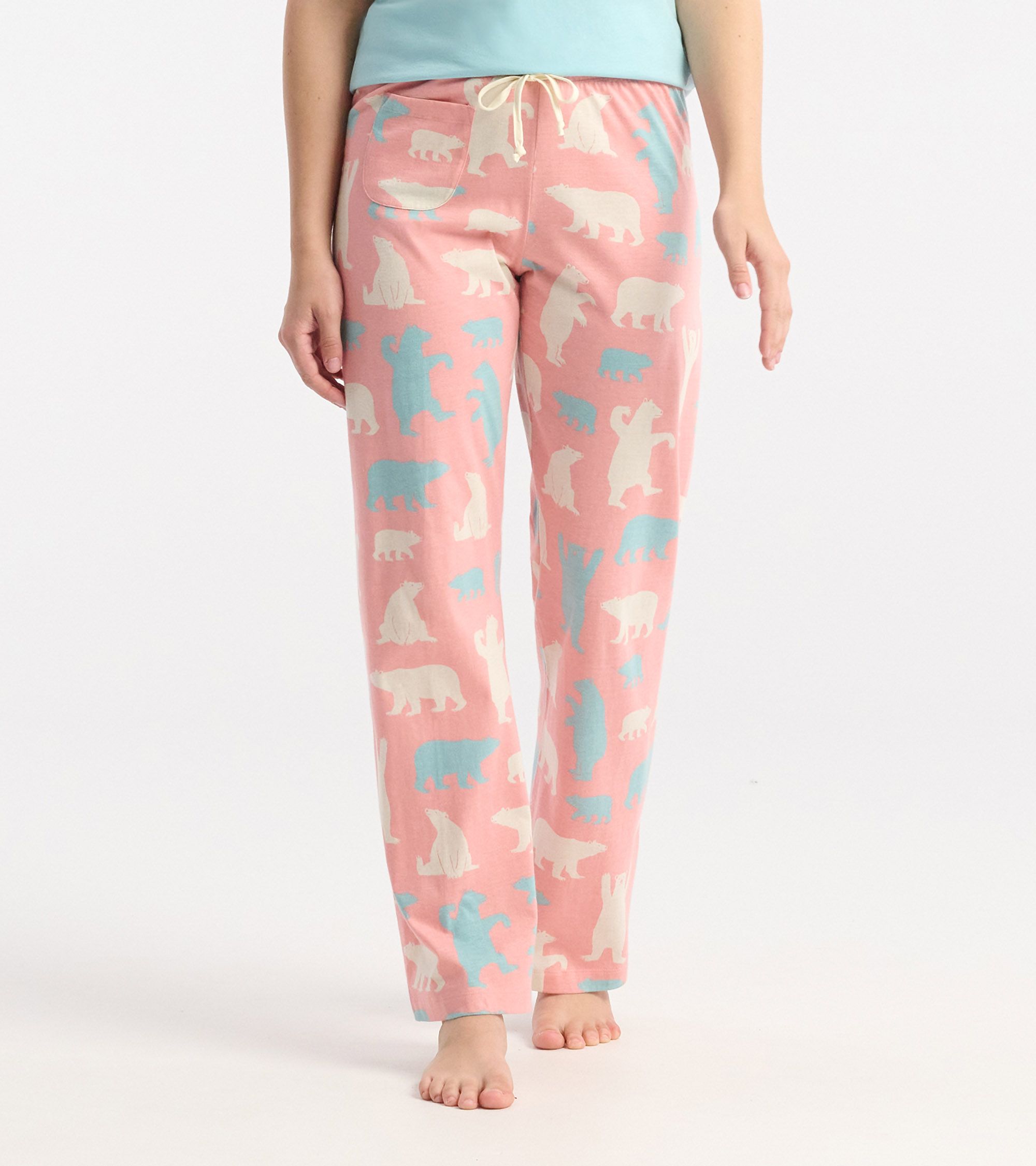 Little Blue House Pink Polar Bears Pyjama Hose Lang - Rosa Eisbären - SALE Little Blue House Pink Polar Bears Pyjama Hose Lang - Rosa Eisbären - SALE