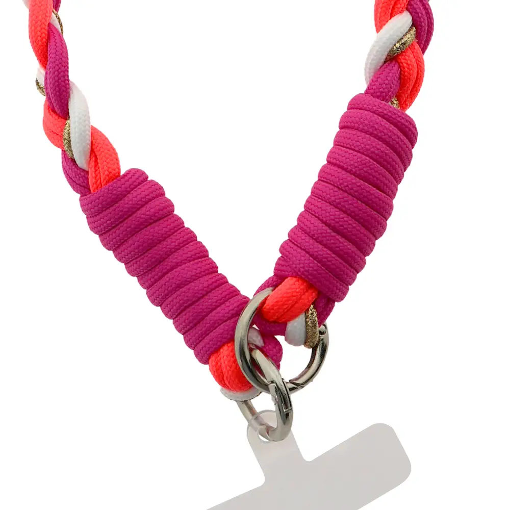 Lizzie Mae Handykette Pink Gold Zopf