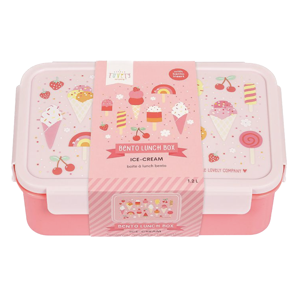 A Little Lovely Company Bento Box Brotzeitbox Lunchbox - Eiscreme A Little Lovely Company Bento Box Brotzeitbox Lunchbox - Eiscreme