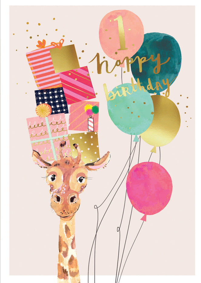 chic-mic-Doppel-Geschenkkarte-Happy-Birthday-1 chic mic Doppel Geschenkkarte - Happy Birthday 1 - mit Umschlag