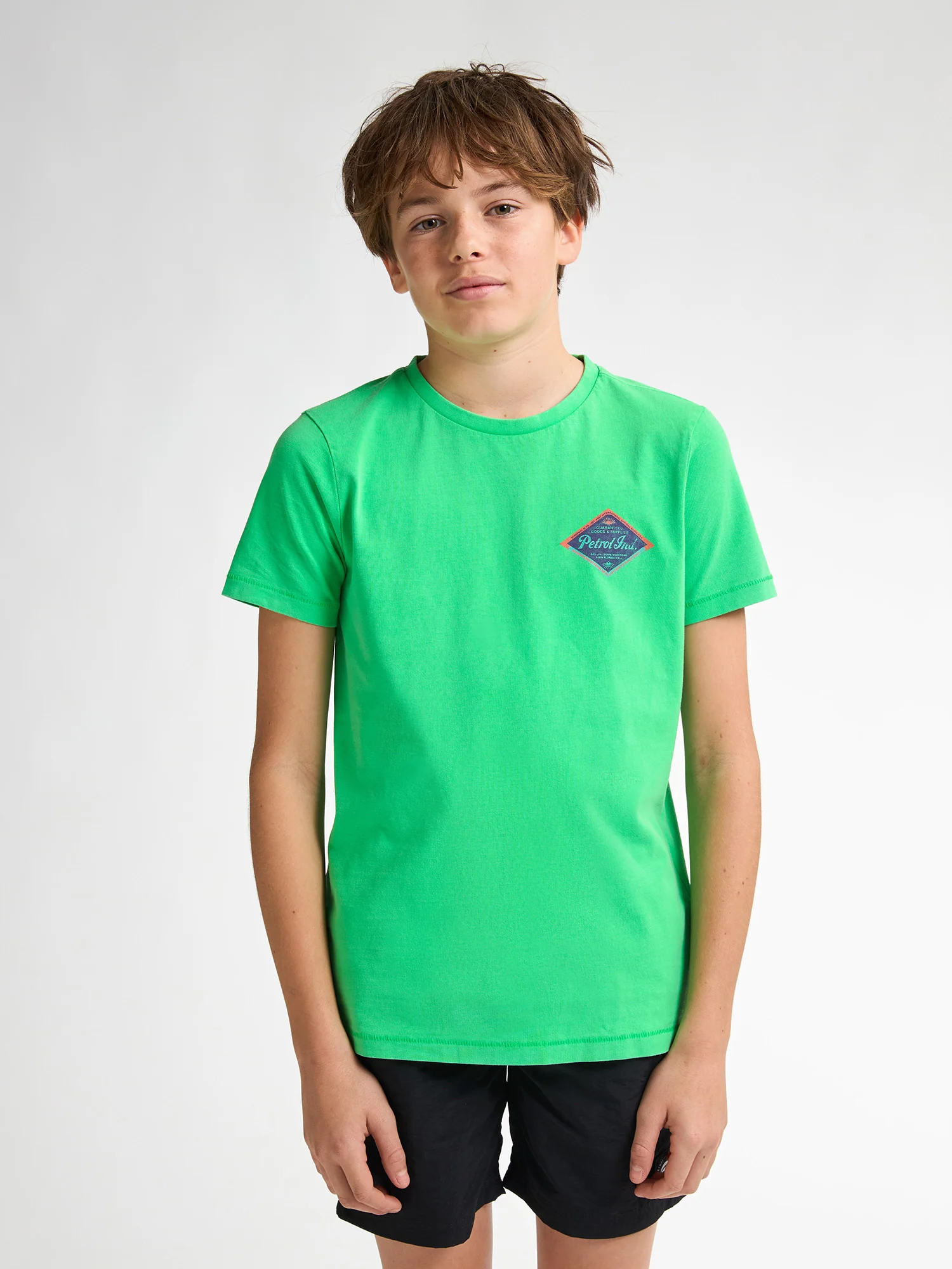 Petrol Industries Jungs kurzarm T-Shirt Snook in Andean Toucan Hellgrün