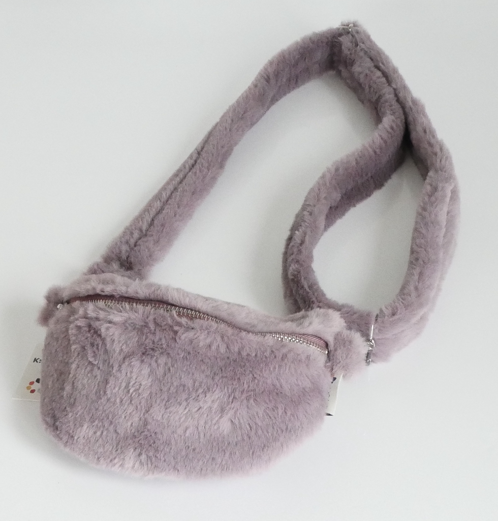 KISME-CROSSBODY-VOLLLUSCH-BROMBEER KisMe Crossbody Sidebag Vollplüsch in Grau