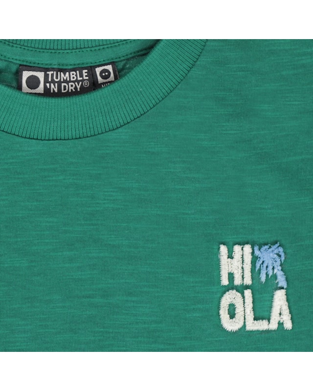 Tumble N Dry Vacances Kurzarm T-Shirt in Evergreen Grün - Vacation