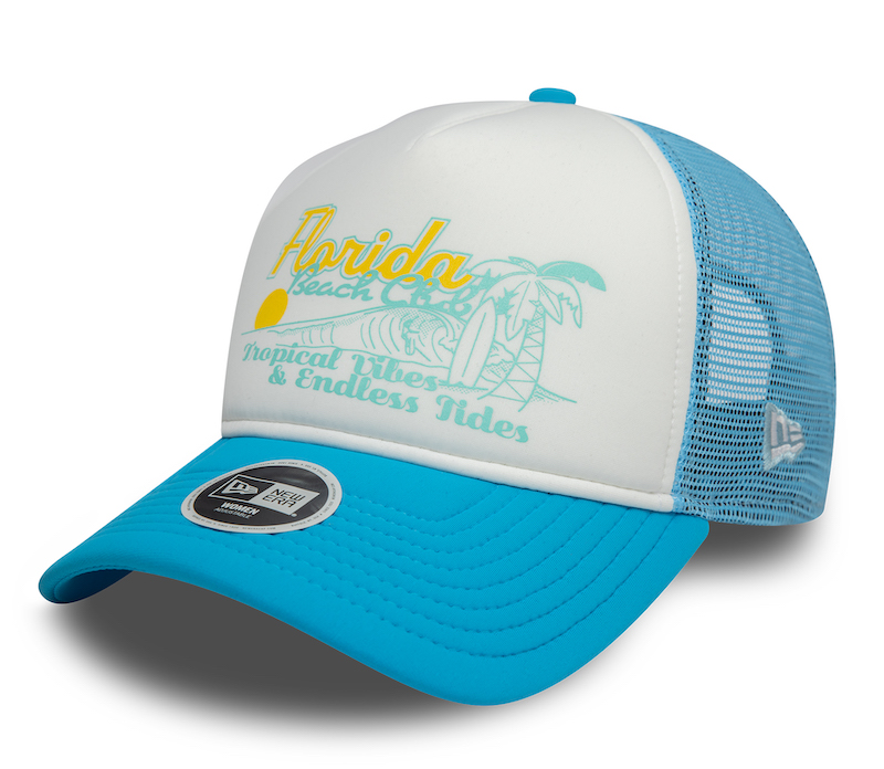 New Era Womens Trucker Cap in Türkis - Florida Beach Club New Era Womens Trucker Cap in Türkis - Florida Beach Club
