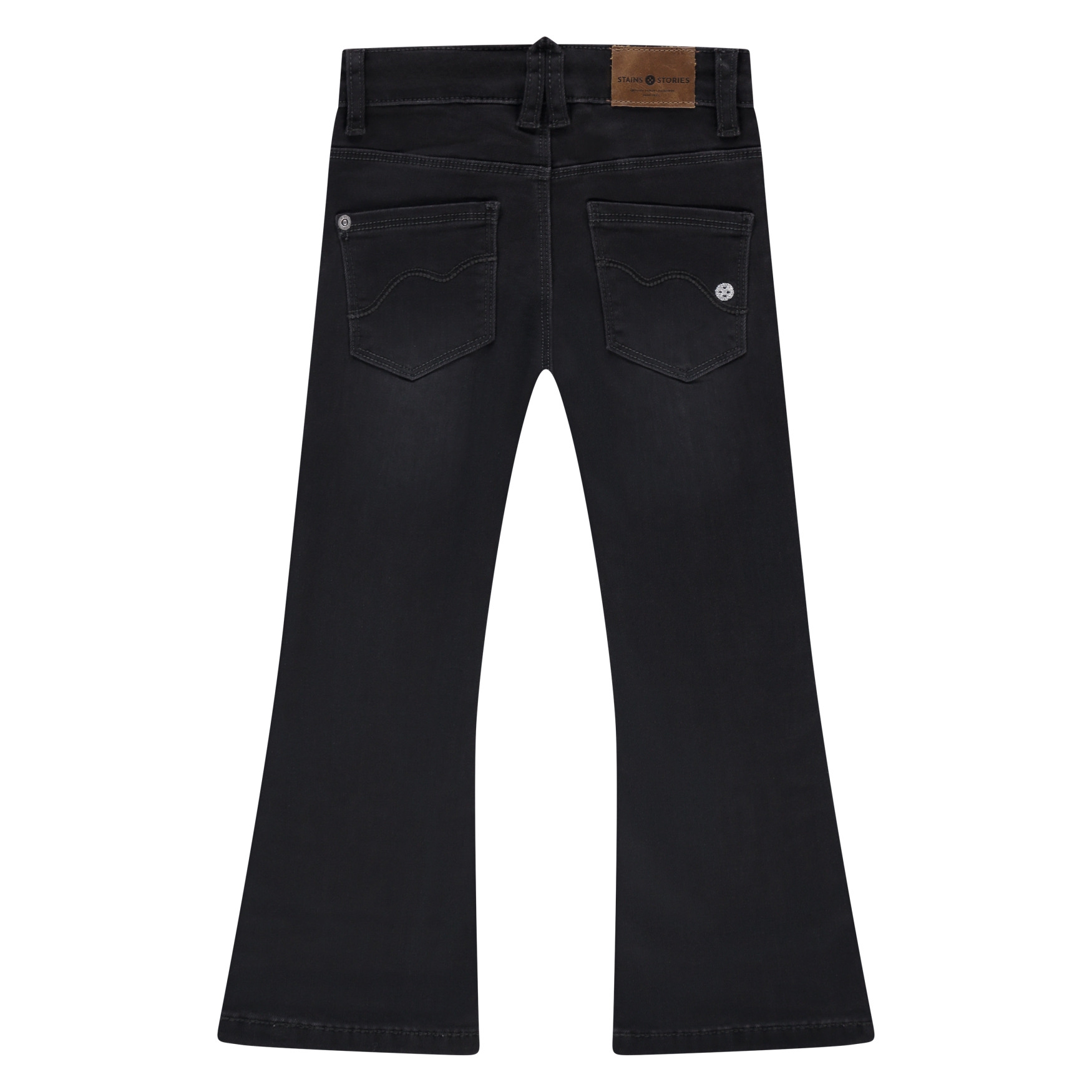 Babyface Stains & Stories Mädchen Flare Jeans in Anthrazit Grau Denim Babyface Stains & Stories Mädchen Flare Jeans in Anthrazit Grau Denim