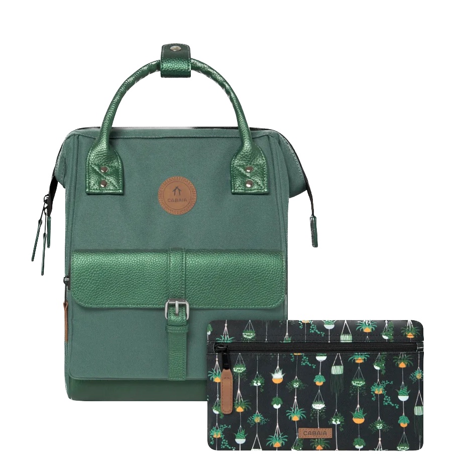 Cabaia Rucksack LEON Small mit Laptop-Fach - Grün 