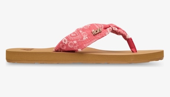 Roxy Paia Flip Flop Sandalen für Frauen - Coral Bandana Roxy Paia Flip Flop Sandalen für Frauen - Coral Bandana