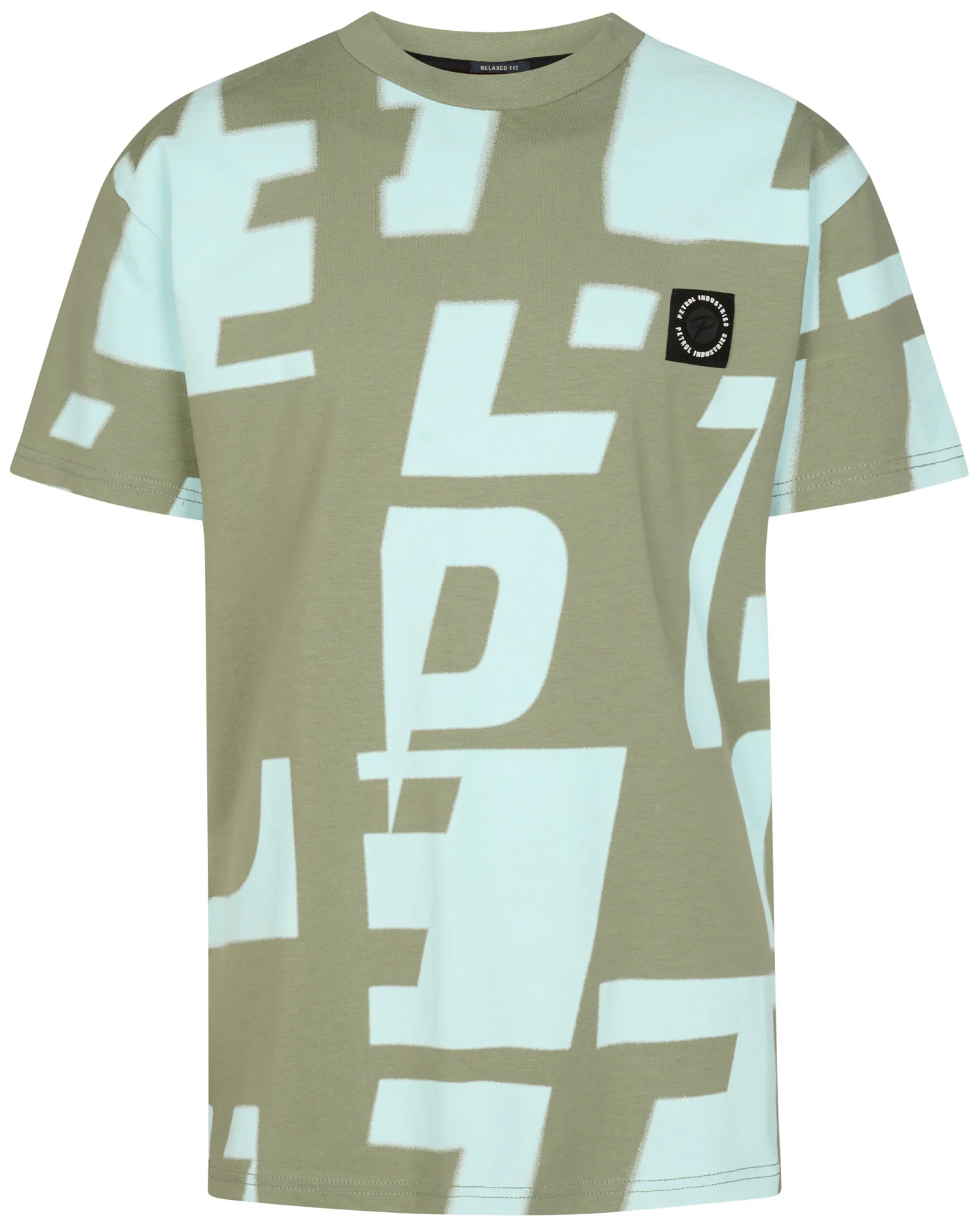 Petrol Industries Jungs T-Shirt mit All-over Print Montana Grün/Blau Petrol Industries Jungs T-Shirt mit All-over Print Montana Grün/Blau