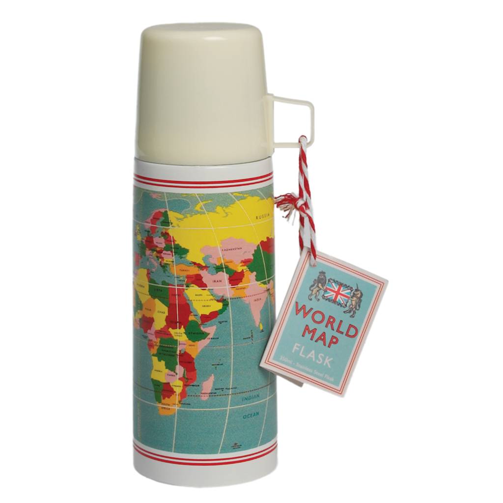 rex-london-thermosfalsche-world-map-1 Rex London Thermosflasche - World Map - Weltkarte