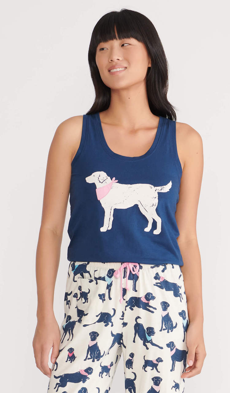 Little Blue House Pyjama Tank Top - Well Groomed Hund - SALE