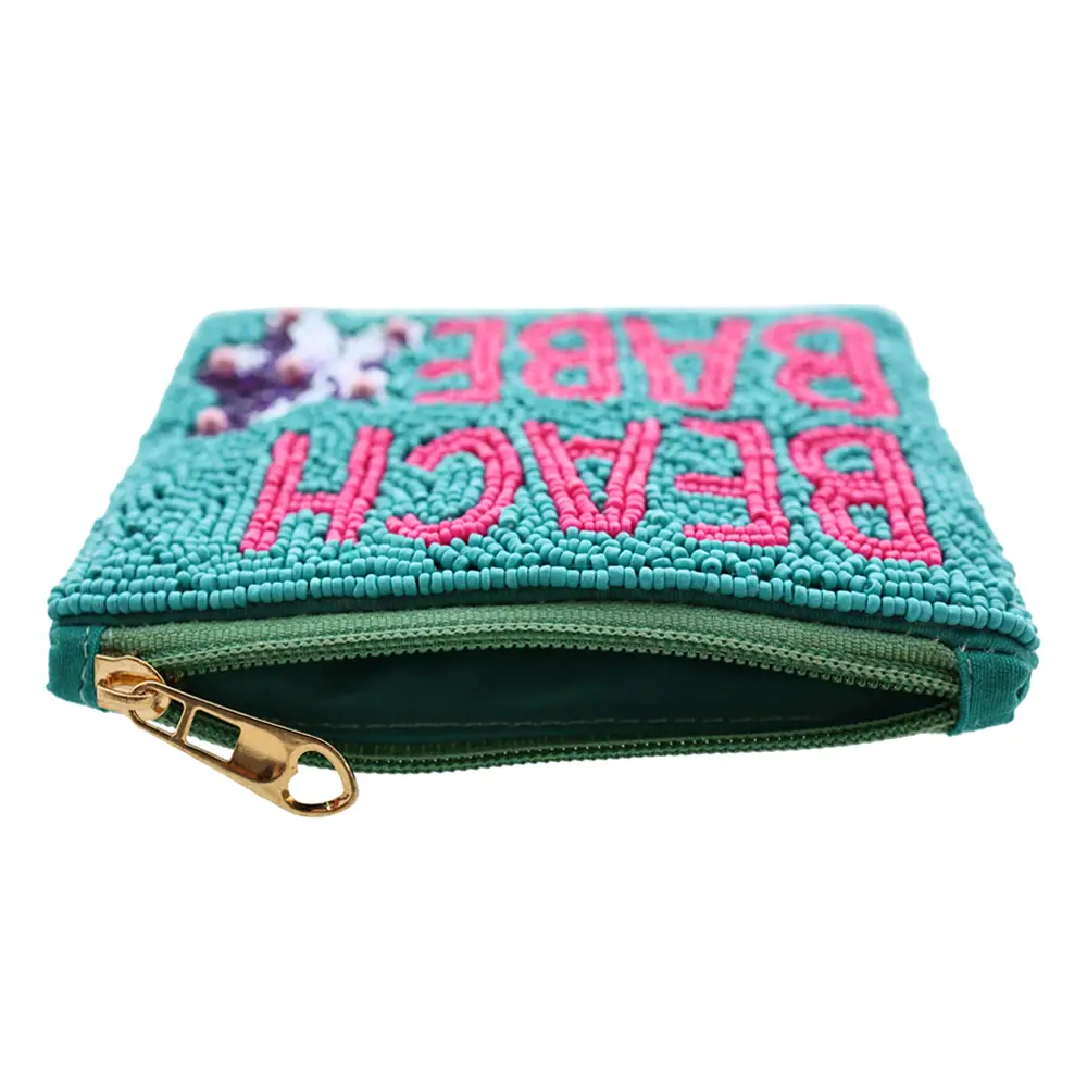 LOT83 Yuna Perlentasche - Kosmetiktasche Geldbörse in Türkis - Beach Babe LOT83 Yuna Perlentasche - Kosmetiktasche Geldbörse in Türkis - Beach Babe