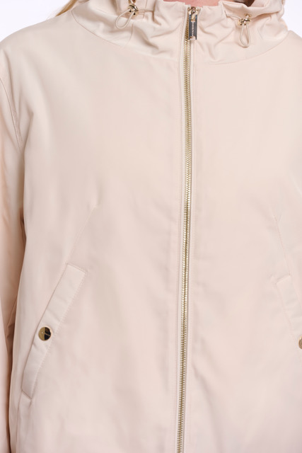 Rino & Pelle Xenia Damen Jacke mit Reißverschluss - Smoked Pearl/Beige