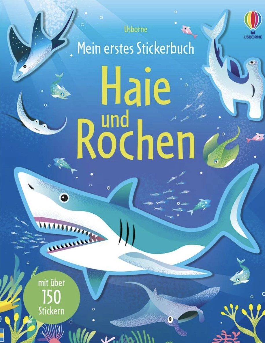 Usborne Mein erstes Stickerbuch - Haie und Rochen
