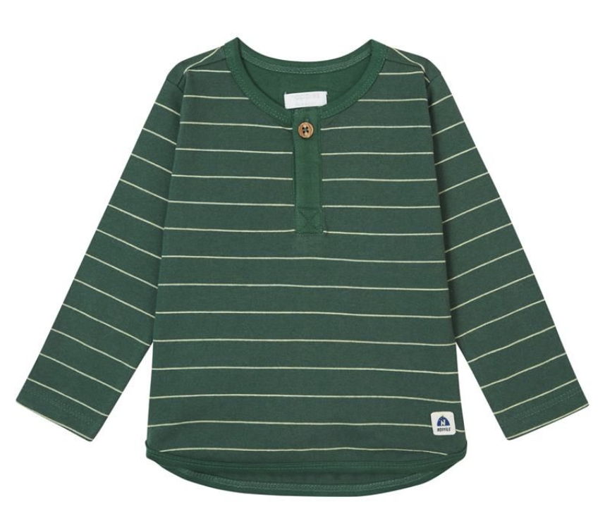 Noppies Baby Jungs Langarm Shirt Groslayn in Grün gestreift Noppies Baby Jungs Langarm Shirt Groslayn in Grün gestreift