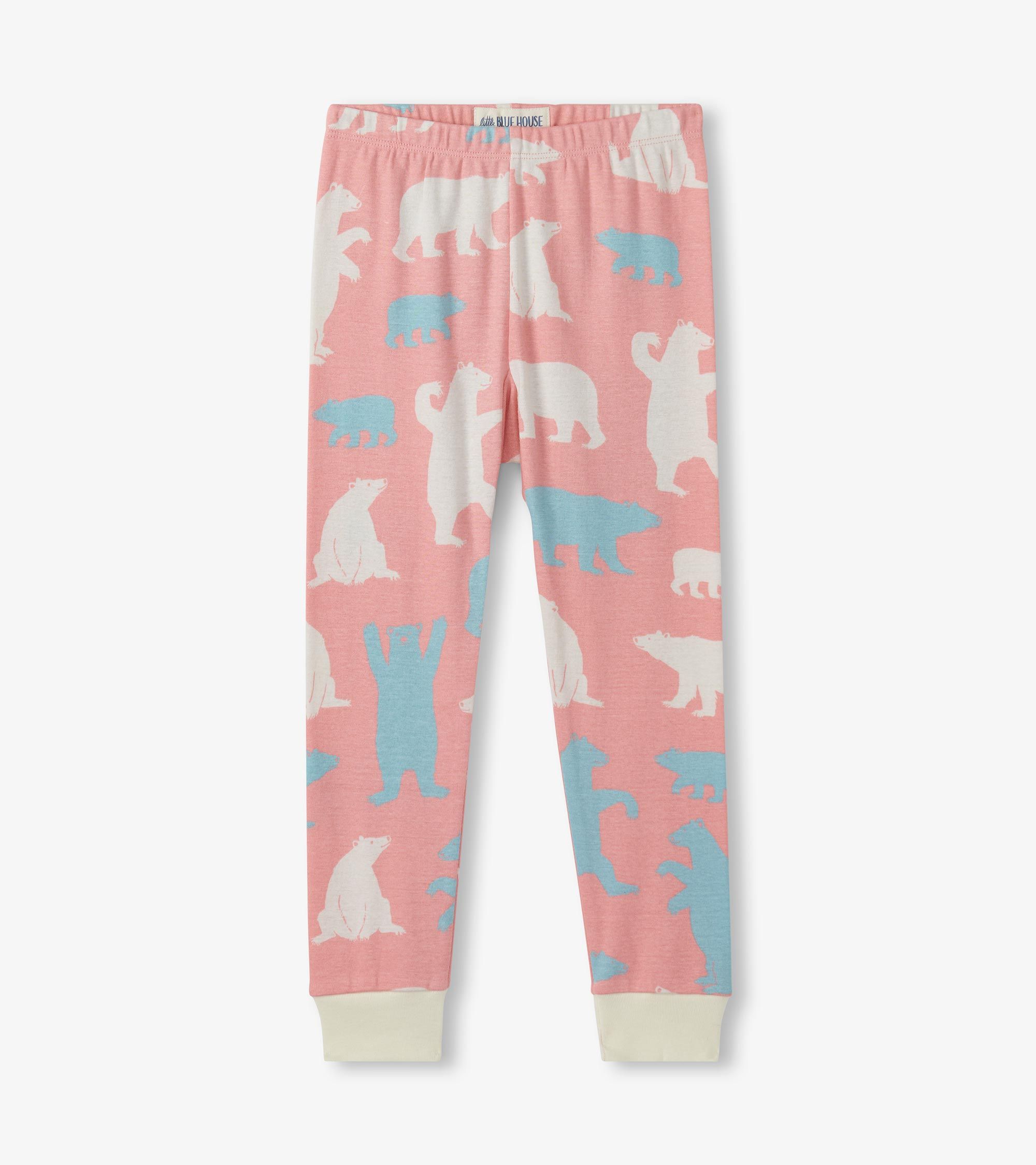 Little Blue House Pink Polar Bears Pyjama - Rosa Eisbären - SALE